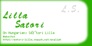 lilla satori business card